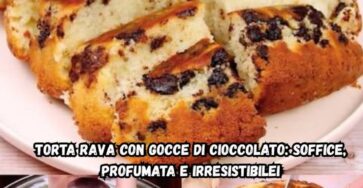 Torta Rava Gocce Cioccolato