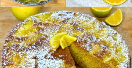 Torta all'arancia frullata