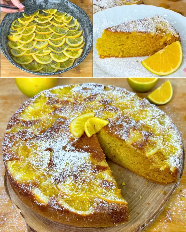 Torta all'arancia frullata