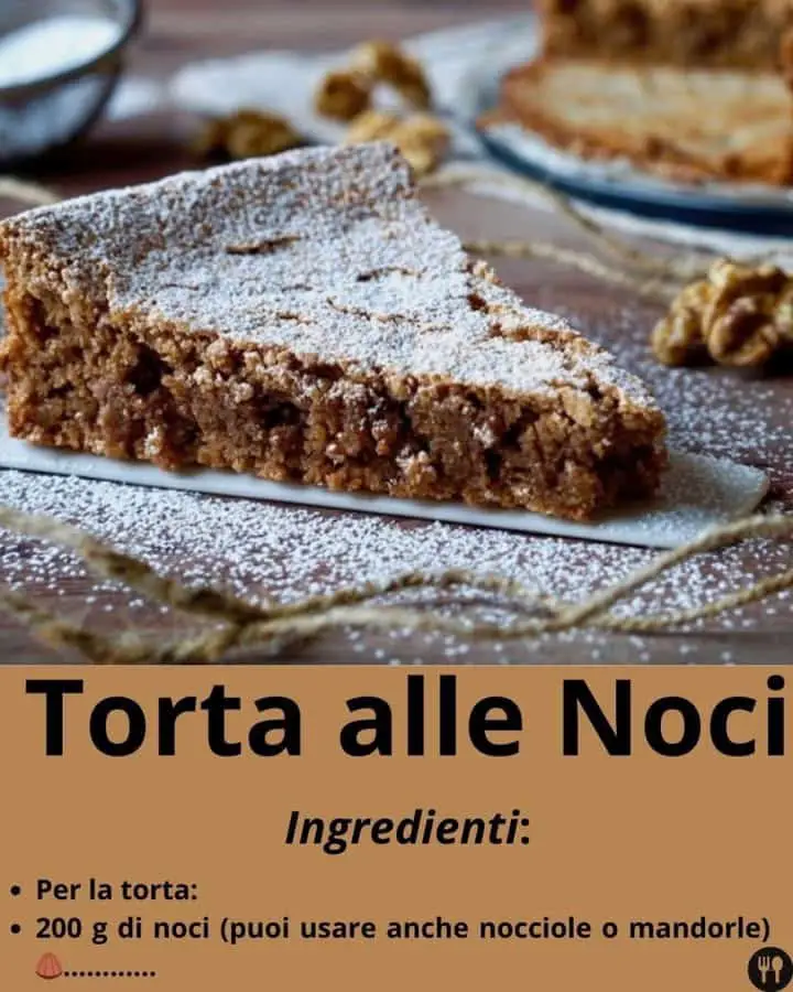 Torta alle noci semplice
