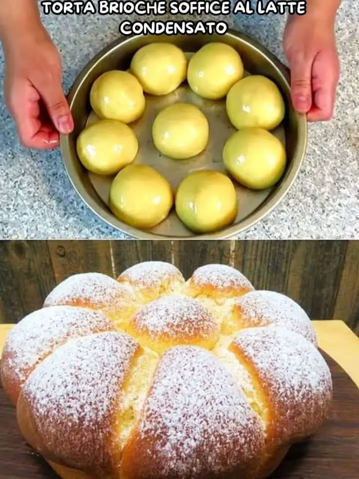 Torta brioche soffice latte
