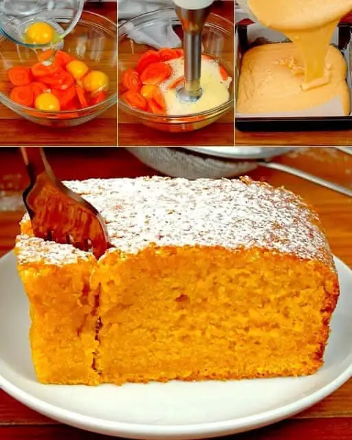Torta di carote morbida