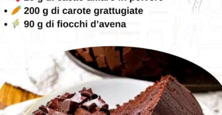 Torta di carote senza zucchero