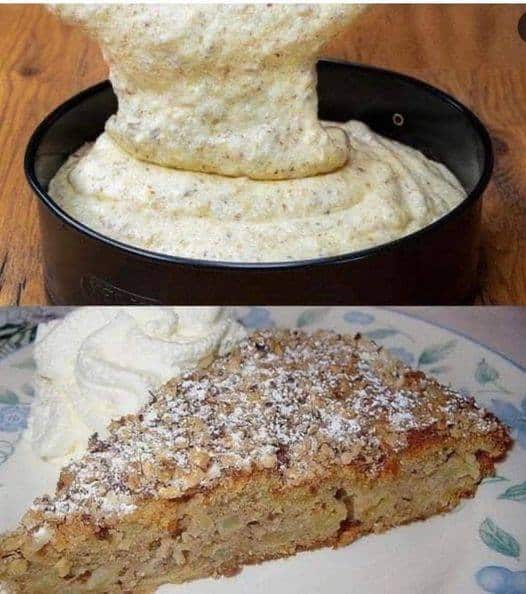 Torta di mele e noci