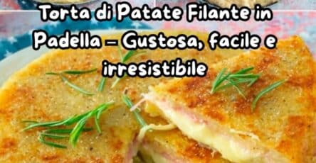 Torta di patate filante