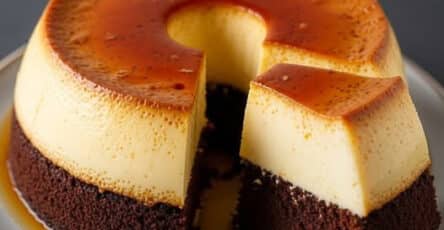 Torta flan dessert semplice