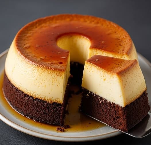 Torta flan dessert semplice