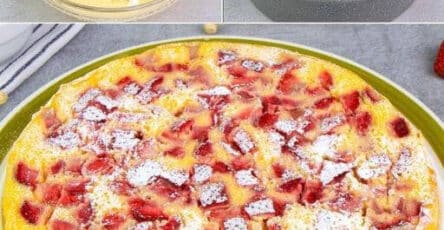 Torta fragole e ricotta