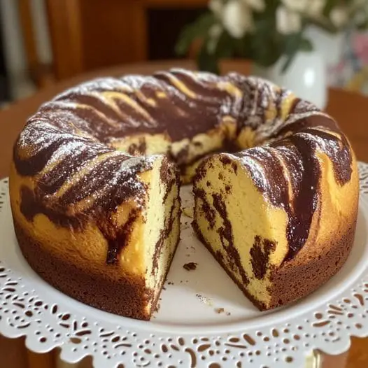 Torta marmorizzata morbidissima