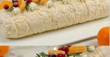 Torta meringata al mandarino