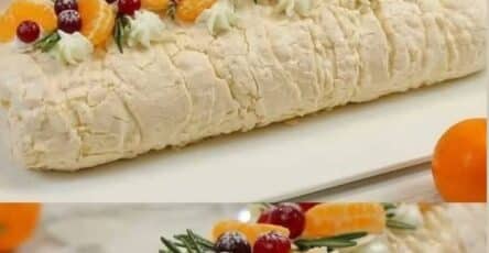 Torta meringata al mandarino
