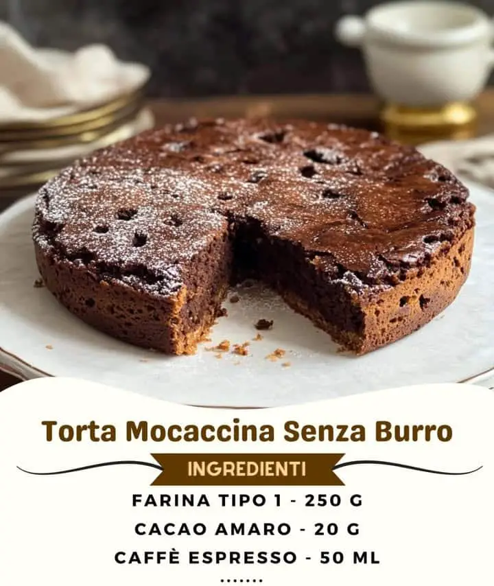 Torta mocaccina senza burro