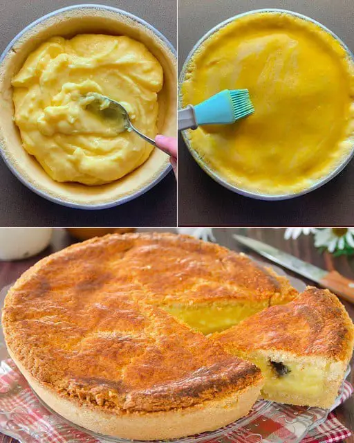 Torta pasticciotto dolce delizioso