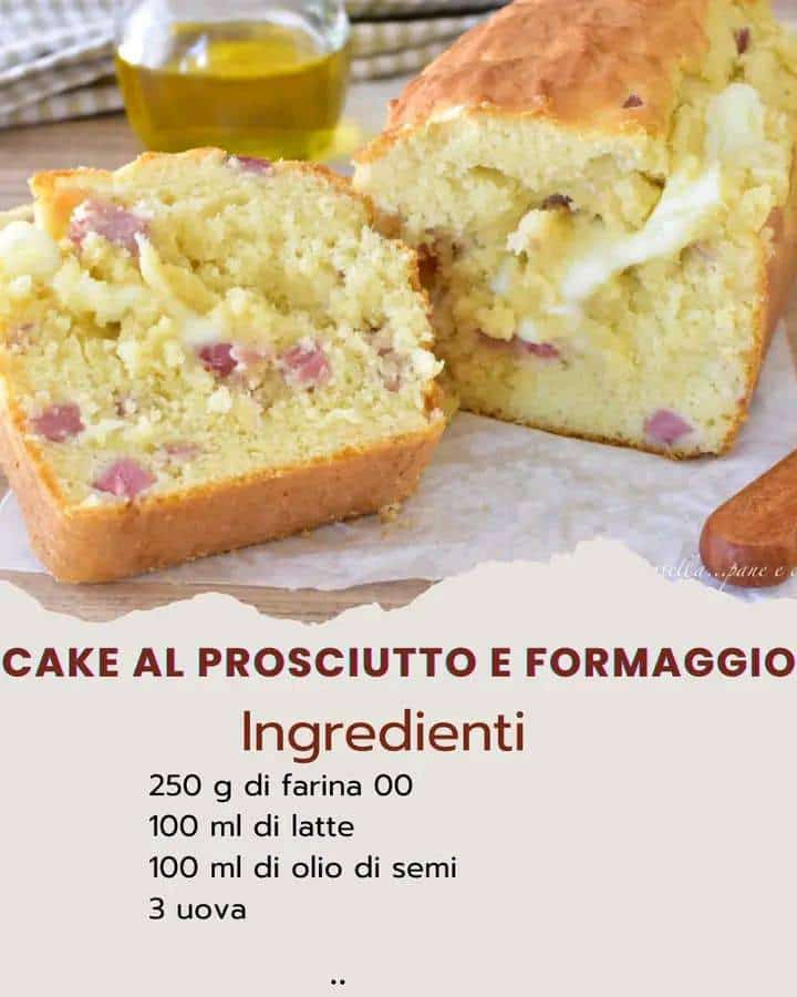 Torta salata prosciutto formaggio