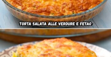 Torta salata verdure feta