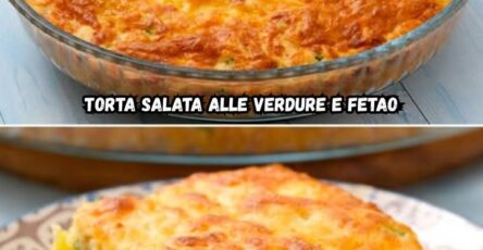 Torta salata verdure feta