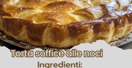 Torta soffice alle noci