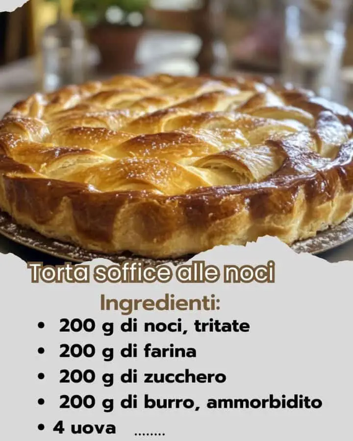 Torta soffice alle noci