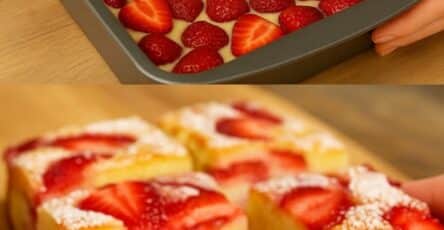 Torta umida alle fragole