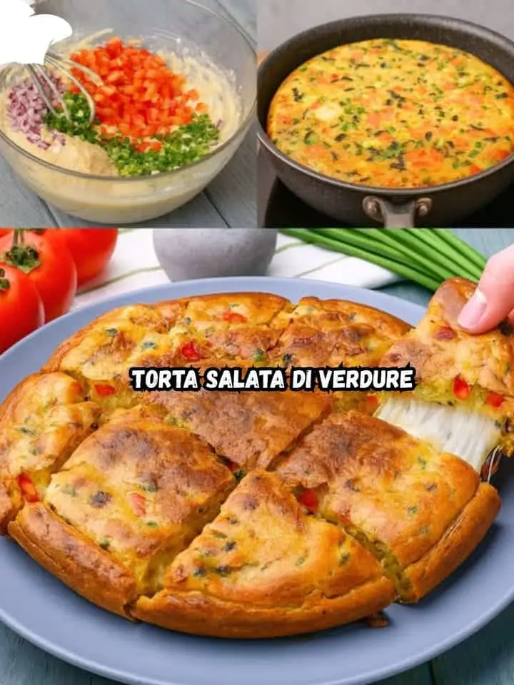 Torta vegetariana deliziosa