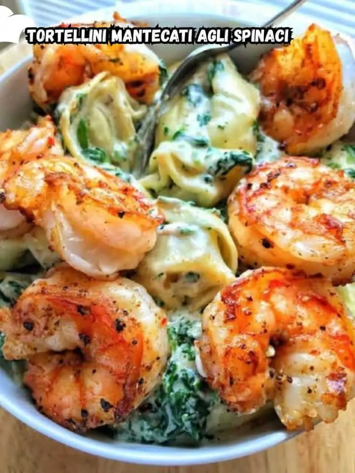 Tortellini agli spinaci cremosi