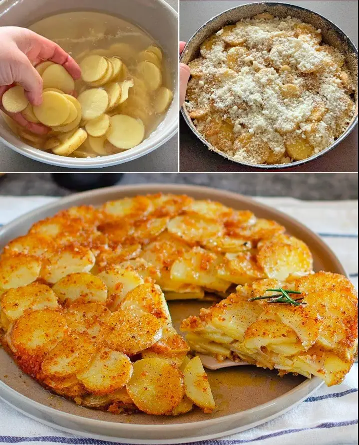 Tortino di patate filante