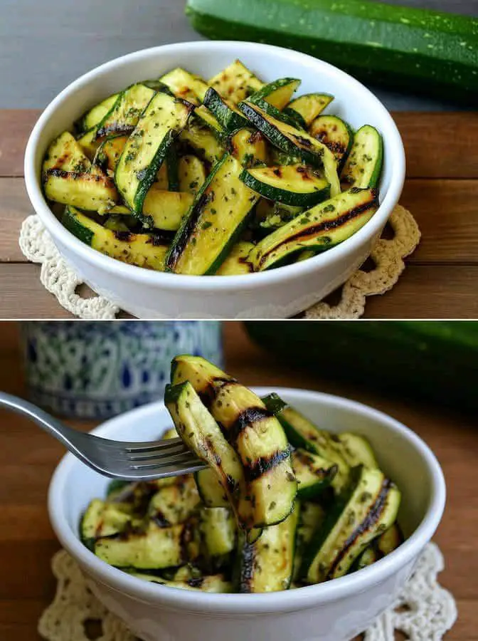 Zucchine grigliate al limone