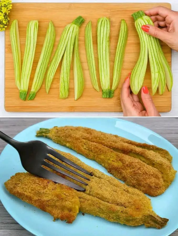 Zucchine impanate al forno