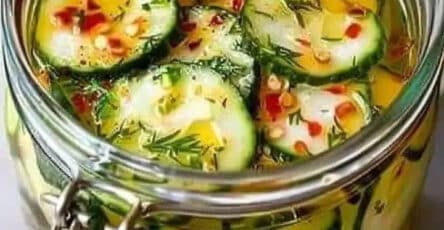 Zucchine marinate fresche