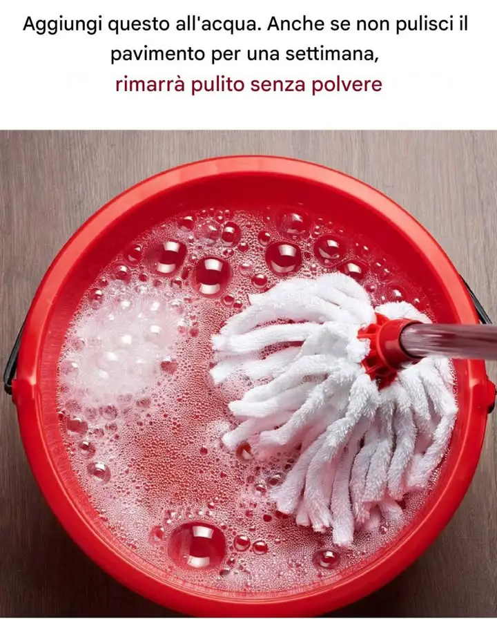 aggiungi acqua pavimento non pulito