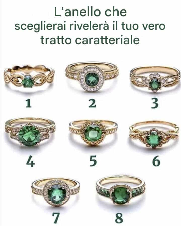 anello vero tratto caratteriale