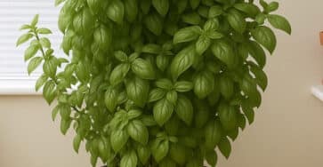 basilico cresciuto a meraviglia