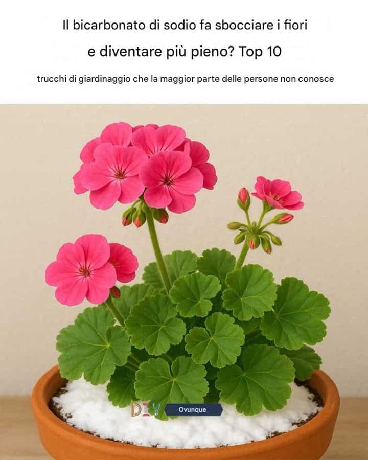 bicarbonato di sodio fiori