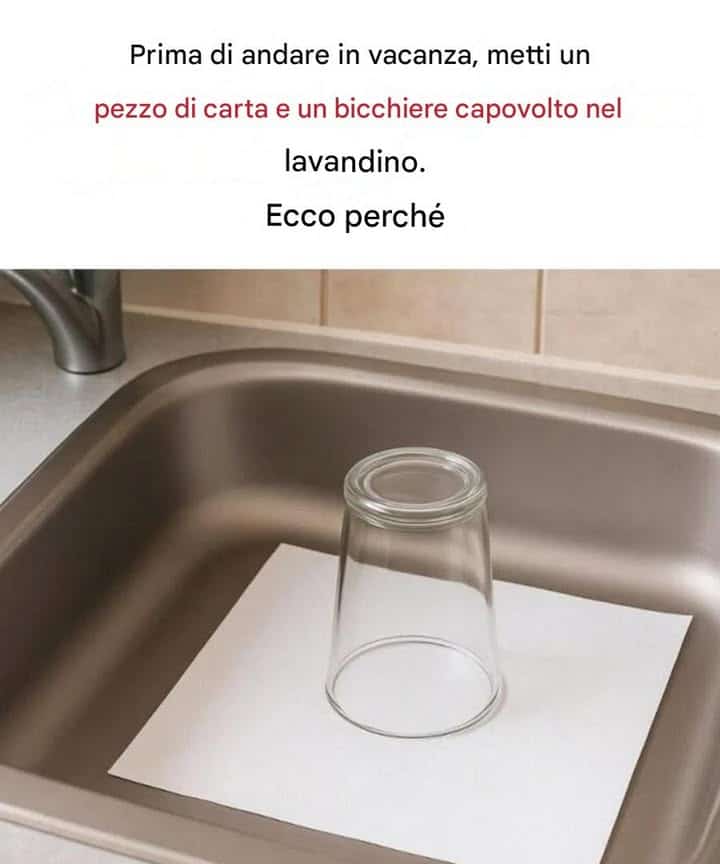 bicchiere rovesciato carta