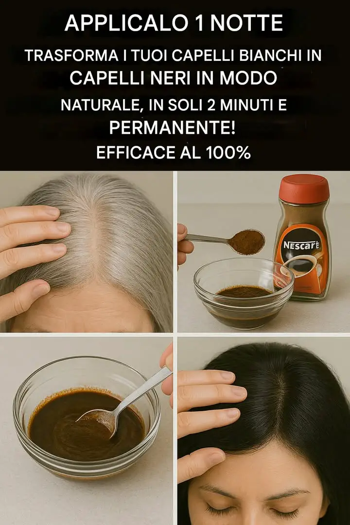 cambia capelli bianchi neri