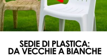 chaises blanches en plastique