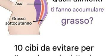 cibi da evitare pancia piatta