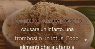 coagulo di sangue alimenti
