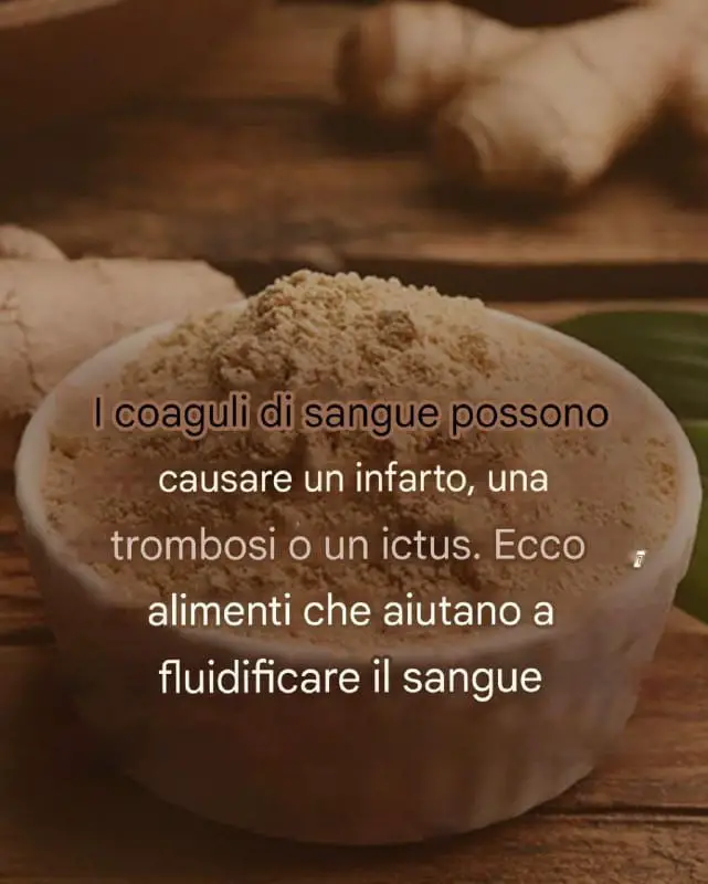 coagulo di sangue alimenti
