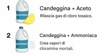 combinazioni di pulizia pericolose