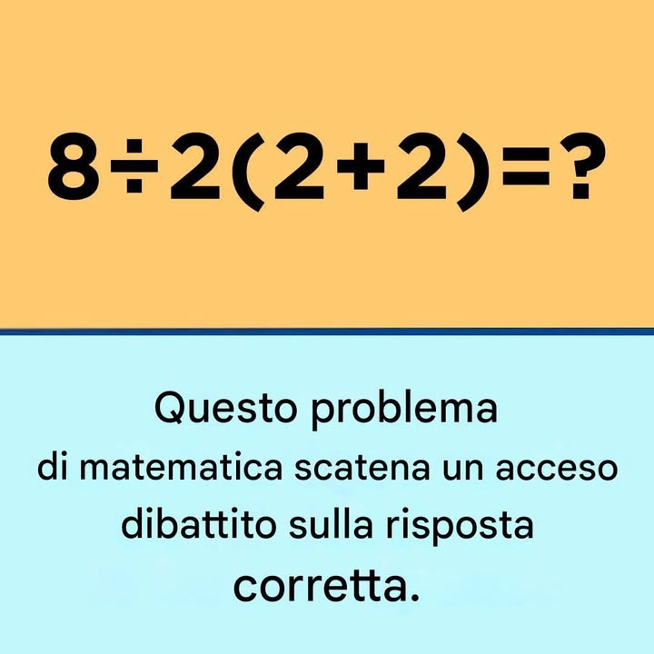 controverso problema matematico