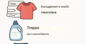 cose da evitare bucato