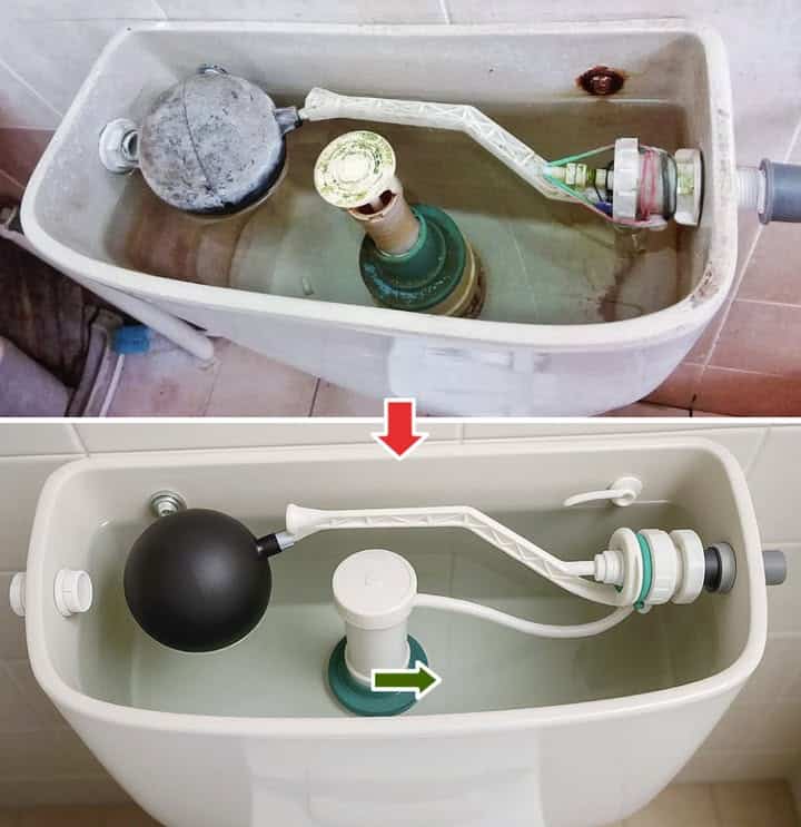 disinfettare cassetta del WC