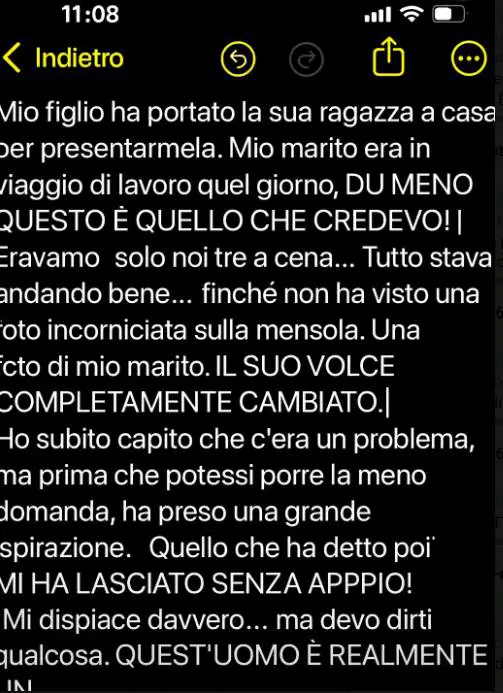 fidanzata di mio figlio
