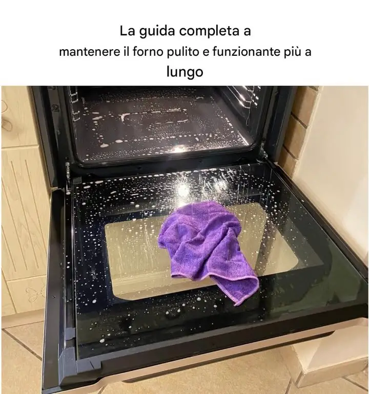 forno pulito e durevole