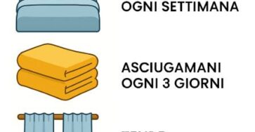 frequenza lavare biancheria letto