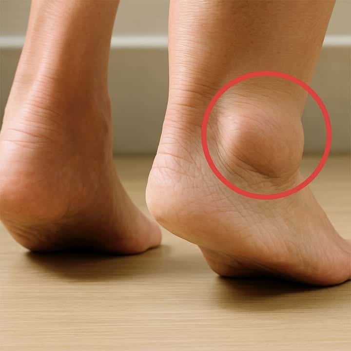 gonfi piedi segno chiaro