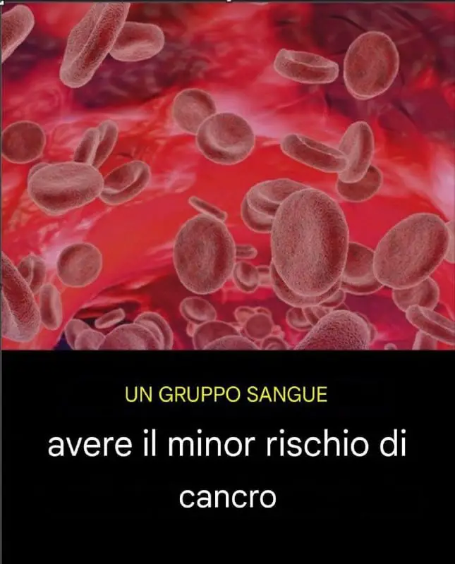 gruppo sanguigno rischio cancro