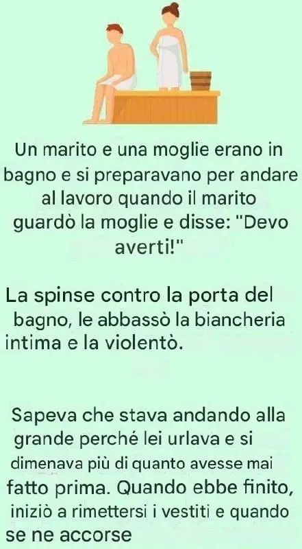 incidente bagno mattutino