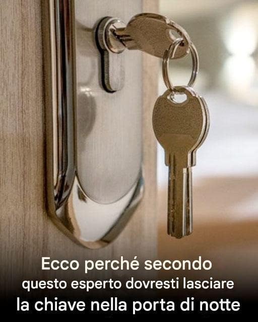 lasciare chiave porta notte